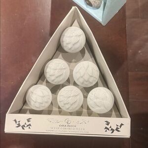 White Ceramic Drawer Pulls Set